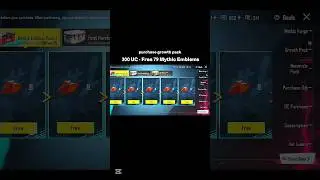 #growth pack pubg mobile #Free mythic Emblems #pubg #shorts
