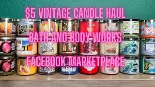 $5 Bath and Body Works Candle Haul | Vintage Bath and Body Works Candles Facebook Marketplace