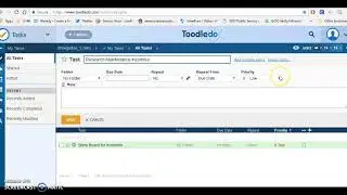 Toodledo Goal Setting