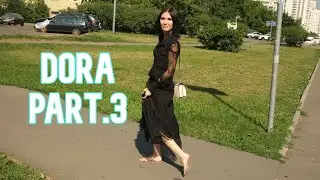 Dora - Hot brunette in a black dress [pt.3] (from City-Feet.com)