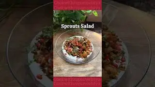 🌱✨ Sprouts Chaat: A burst of flavors and textures!