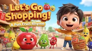 Let's Go Shopping for Fruit! 🍎🍌 | A Healthy Food Song for Kids