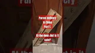 Deliveries left at the door in #china ? #chinatravel #onlineshopping #parcel #speedpost #expressmail