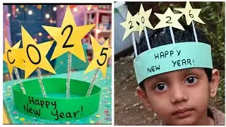 New Year headband for kids // Easy and beautiful craft only with paper // how to make new year Gift