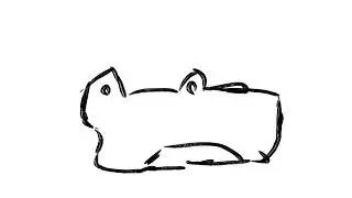 terrible cat drawing