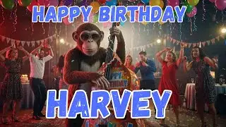 HARVEY Happy Birthday Song - Happy Birthday to Harvey