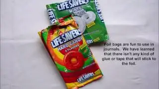 RECYCLED -JUNK JOURNAL - FOIL BAG/POCKET TUTORIAL