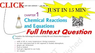 Class 10th Science Chapter 1 | In-Text Questions | Chemical Equations & Reactions | NCERT