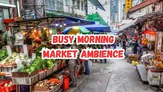 Busy Morning Market Ambience | Real City Sounds for Relaxation, Focus, and Background Atmosphere