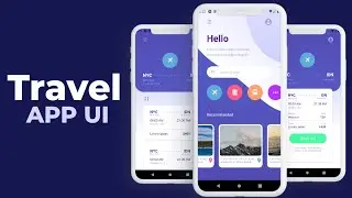 🔴 Travel App UI Using  React Native - Speed Code | DeCode