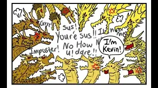 Godzilla KOTM | King Ghidorah The Imposter (Godzilla Comic Dub) (Among Us Comic Dub)