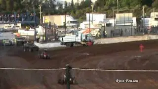 Huge Midget Crash -Sydney Speedway  by Russ Fenson