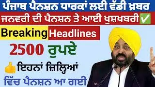 2500 ਪੈਨਸ਼ਨ #2500Pension #pension #bhagwantmann #oldagepension #punjabinews #punjabnaws #todaynews