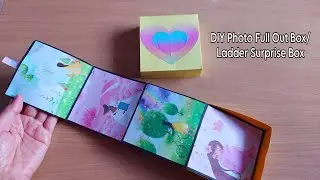 DIY Photo Full Out Box|How to make Ladder Box| DIY Surprise Box #Ladderbox