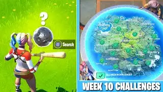 All Week 10 Challenges Fortnite Season 3! (Guide)