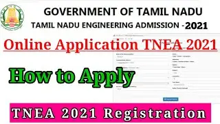 How to Apply TNEA 2021 registration | TNEA Online Application Registration Full details| Anbarivu