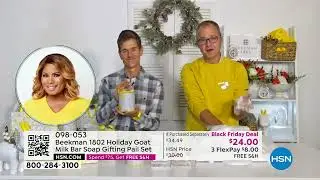 Beekman 1802 Holiday Goat Milk Bar Soap Gifting Pail Set...