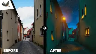 Bagaimana mengubah SIANG menjadi MALAM di aplikasi GIMP | Gimp photo manipulation