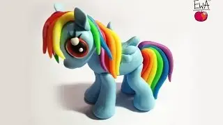 RAINBOW DASH - polymer clay - photo version - ponik z modeliny