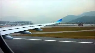 Garuda Indonesia A330-200 GA863 Take Off at Hong Kong