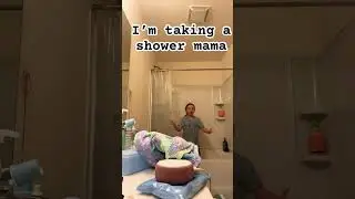 POV my mom coming in on me taking a shower