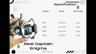 Spesifikasi Reel Captain Enigma