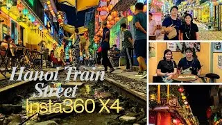 Surviving Hanoi Train Street! 🚂 | 360&deg; POV Tour with Insta360 X4