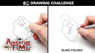 Drawing LSP BLIND FOLDED | Adventure Time | Cartoon Network