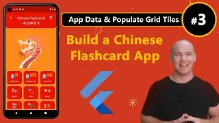 Build a Flashcard App in Flutter! #3 - Add App Data & Populate Grid Tiles