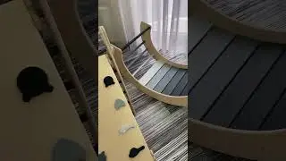 Hot sale Custom Wooden Kids' indoor climber & play structures with jungle gym triangle climber ramp