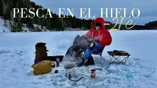 Pesca sobre el HIELO en -21 grados