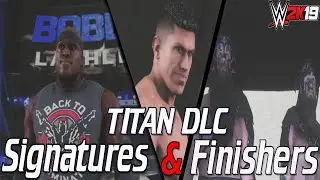 WWE 2K19 TITANS DLC Sigatures & Finishers  - Lashley / EC3 / WAR RAIDERS