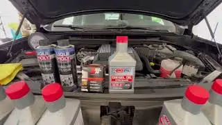 Oil and filter change on a 2021 - 2024 GMC Yukon XL Denali with Duramax LM2 Engine