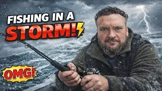 Sea Fishing in Storm Ingrid | Extreme UK Fishing Conditions 🌊🎣