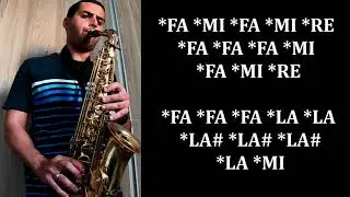 A Casa é Sua - SAX ALTO TUTORIAL tocando SEM PARTITURA notas na descrição - Casa Worship