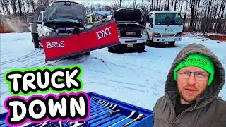 IT TOOK ALL DAY TO GET READY BEFORE THE SNOWSTORM AFTER A TRUCK BROKE DOWN!