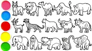 Draw Amazing Animals in Minutes - Lynx, Bison, Camel, Rhinoceros, Antelope, Cheetah & others