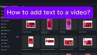 How to Add Text to Video in Canva