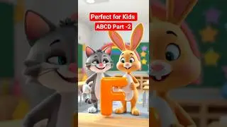 Alphabet F to J 🔤 | Fun Learning Cartoon for Kids&rdquo;#toddlers #kidslearning #kidsvideo #viral#funnycat