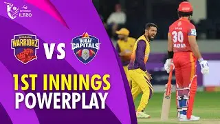 1st Innings Powerplay | Sharjah Warriorz vs Dubai Capitals | Match 20 | DP World ILT20 | M3Y1U