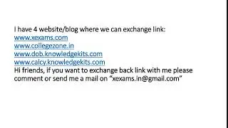 WANTS TO EXCHANGE BACKLINK