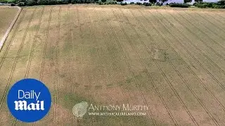Drone footage of new Neolithic henge discovered in Ireland