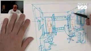 【Analysis of indoor structure and application of perspective②】#kimjunggi  #sketch #art  #drawing