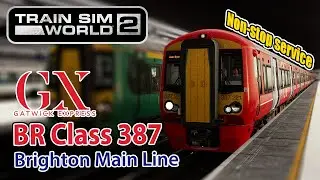 🚆 Non-stop service in rush hour! Gatwick Express & depot train - BR Class 387 - Train Sim World 2