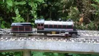 JEP ou JdeP train jouet dans le jardin