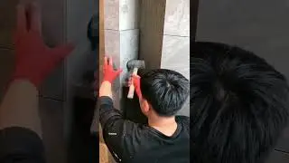 CREATIVE CONSTRUCTION WORKERS CERAMIC WALL DESIGN- GREAT TILE ART TECHNIQUE IN CONSTRUCTION #1