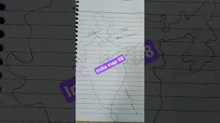 map india hand draw map#cet #ias #map #mapping #geography #india #motivation #education #youtube #gd