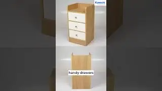 Kawachi Bedside Table with Storage Drawers - Stylish & Functional Nightstand for Any Room