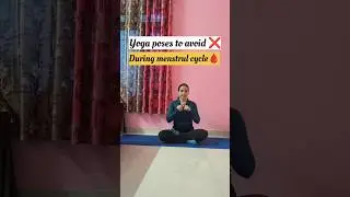 🌿yoga poses to avoid ❌ during menstrual cycle 🩸