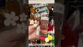 MUSKY, CLEAN FLORAL 🤍 Scent Combo ! #fragrance #perfume #clean #musk #sotd #perfumereview #prada